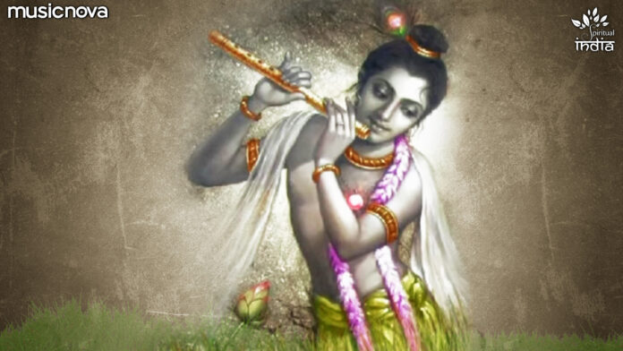 Mera Koi Na Sahara Bin Tere with Lyrics - Krishna Bhajan
