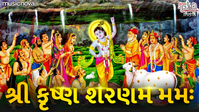 Shri Krishna Sharanam Mamah with Lyrics