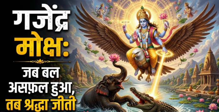 गजेन्द्र मोक्ष कथा – पूर्ण समर्पण और भगवान की कृपा की अद्भुत कहानी