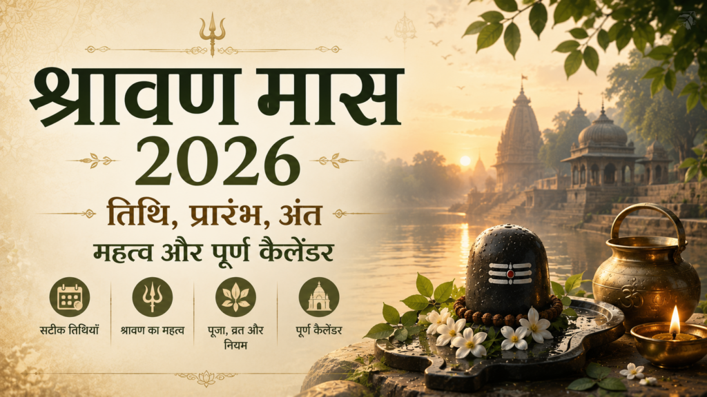 श्रावण मास 2026 कब शुरू होगा