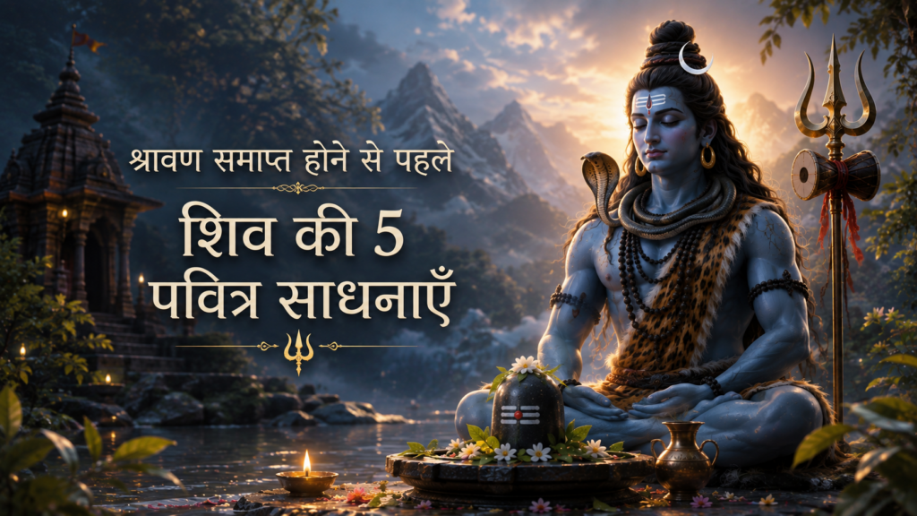 श्रावण समाप्त होने से पहले करें भगवान शिव की 5 पवित्र साधनाएँ