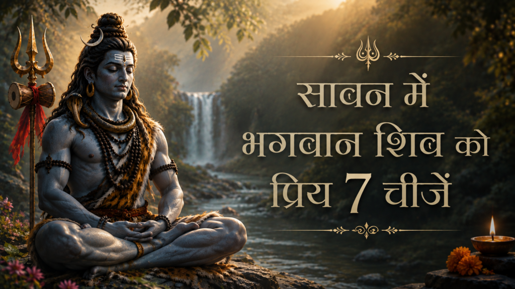 सावन में भगवान शिव को प्रिय 7 चीजें