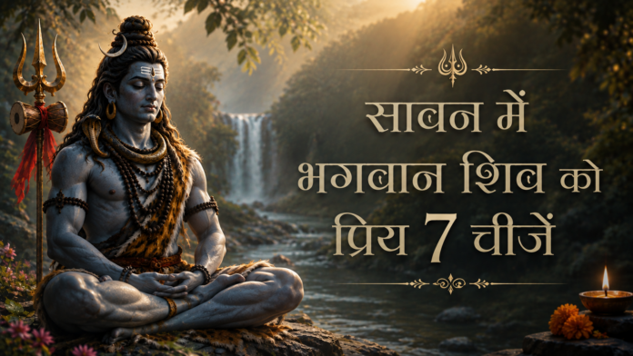 सावन में भगवान शिव को प्रिय 7 चीजें